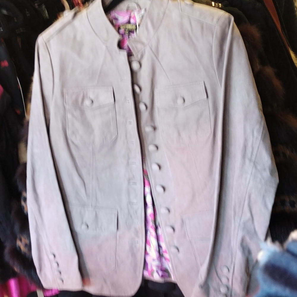 Twiggy London medium leather jacket